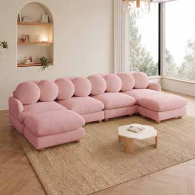 Grand sofa modulaire en coin
