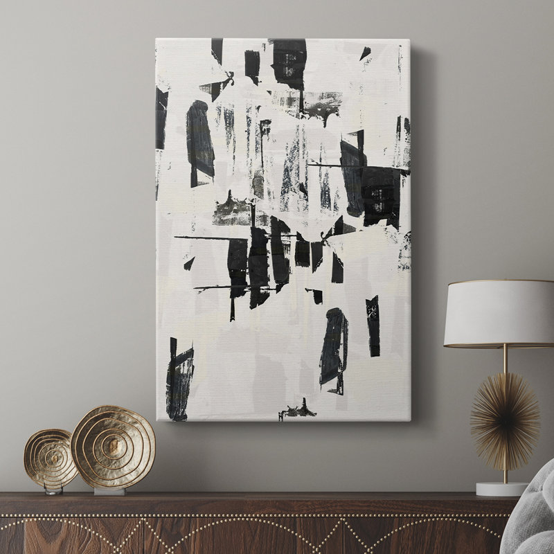 Carreaux et textures abstraites Angles VI - Cavas de galerie sur mesure, H 27 po x l 18 po