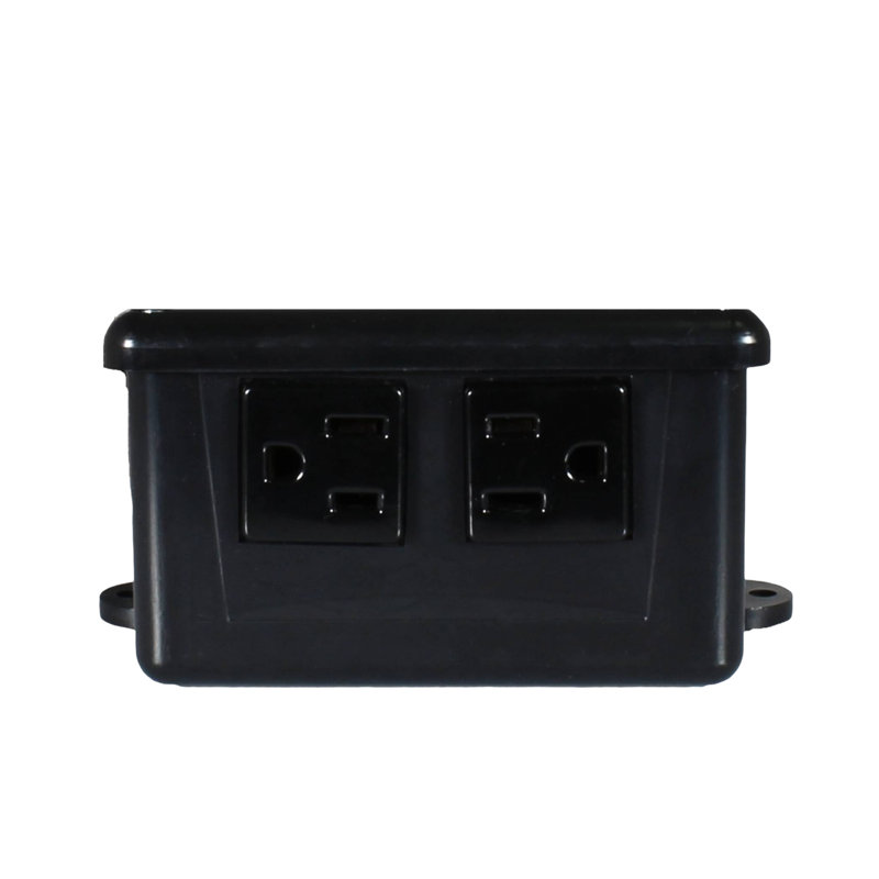Dual Outlet Garbage Disposal Air Switch with Chrome Button
