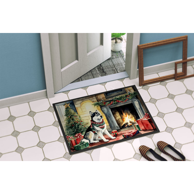 Tapis d'entrée antidérapant Jecaryous, L 18 po x L 27 po