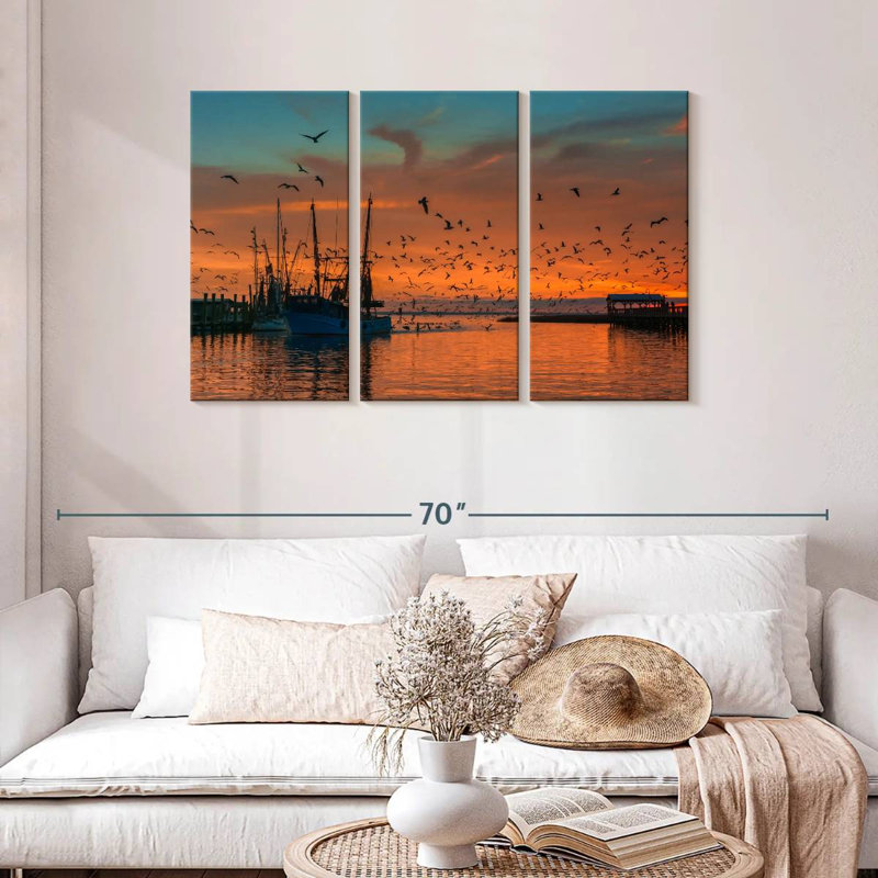 Mehar Shem Creek Ship, 28" H x 45" W