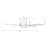 52'' Arlo 4 - Blade LED Smart Flush Mount Ceiling Fan with Wall Control and Light Kit Included.-559386192