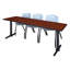 Cain T-Base Training Seminar Table & 3 M Stack Chairs-32520359-32520365