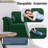  Modern L-Shaped Sofa with Ottoman – Soft Fabric, Compact Design for Living Room, Apartment, or Office, 79-983497917
