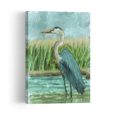 Braving The Storm Abstract Contemporary Bird Landscape Nature Wall Art Print