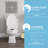 Little2Big Toilet Seat with Built-In Potty Training Seat, Slow Close, Easy Install, Elongated, White