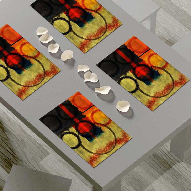 Napperon abstrait en polyester