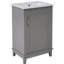 Petit meuble-lavabo moderne de 20 pouces avec lavabo en céramique - 20 * 15,5 * 33,3 pouces