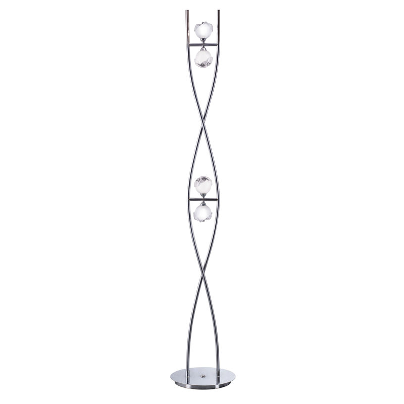 Swasey 170cm Novelty Floor Lamp, Silver