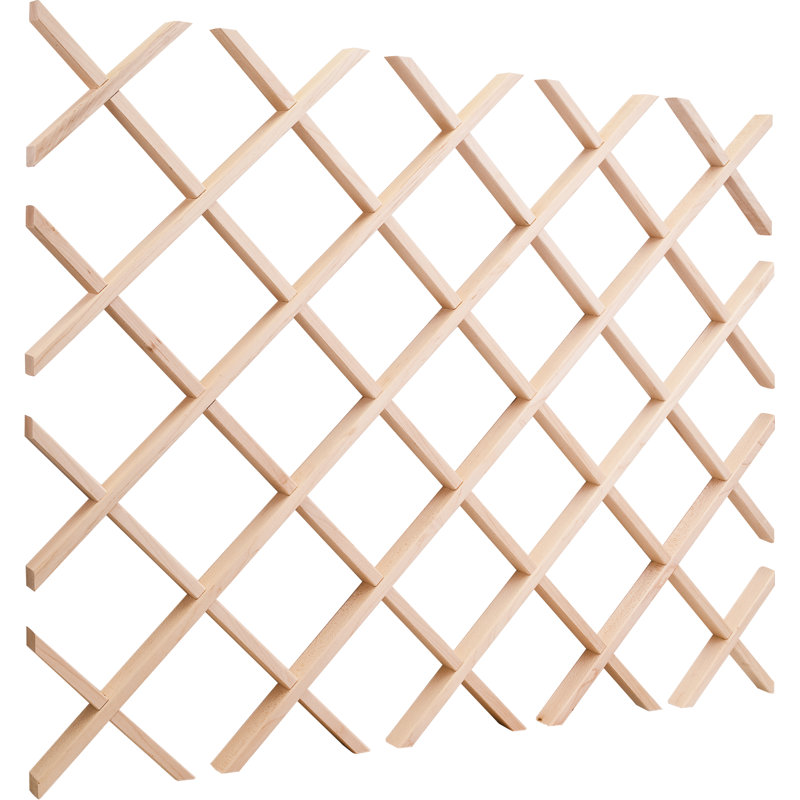 36" Wine Lattice Rack  in Hard Maple