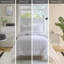 Édredon 3 pièces pour lit double / grand avec 2 taies décoratives - blanc et doux