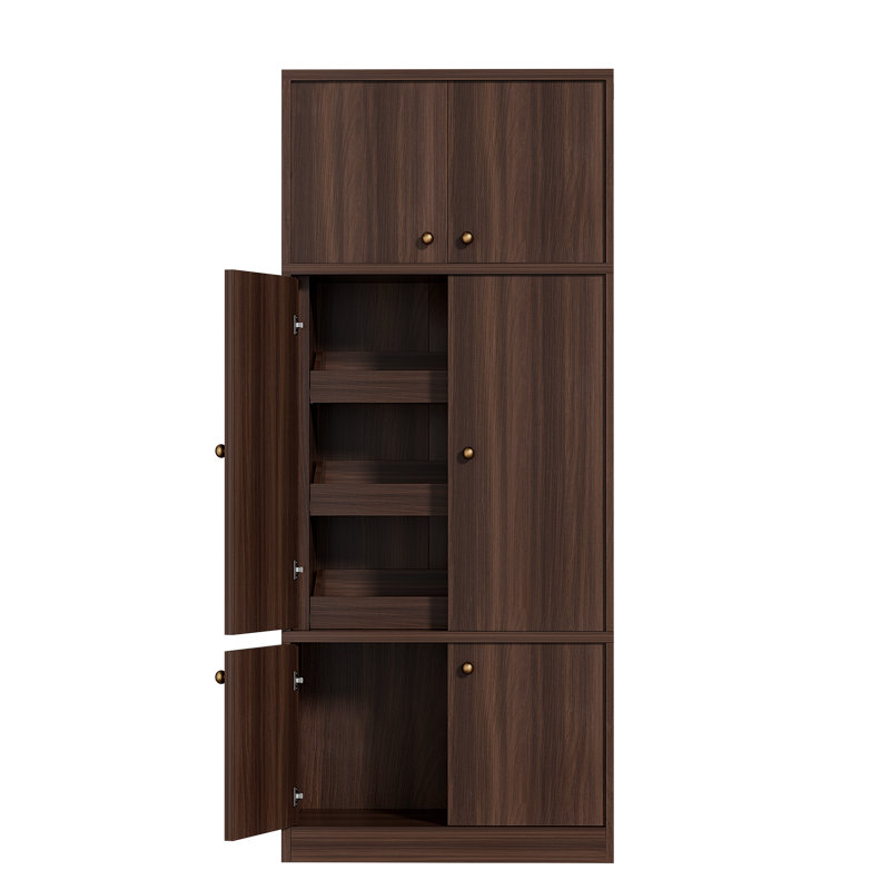 Kitchen Pantry with 6 Doors and pull-out Shelves
