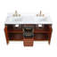 Ensemble de meuble-lavabo moderne 60 po Mid-Century
