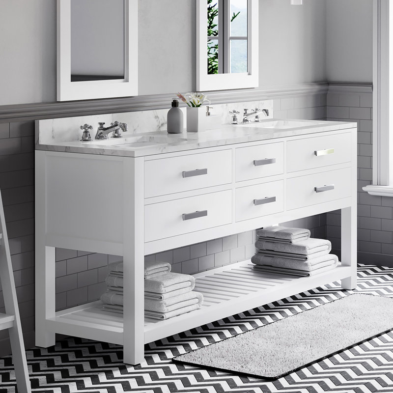 Madalyn 72'' W Vanity, Pure White