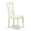 Chaises de salle à manger Clarksville - ensemble de 2 chaises en bois à dossier croisé, lin blanc-1255900256-1341032645
