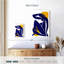 Silhouette de femme abstraite sur toile-1213550793
