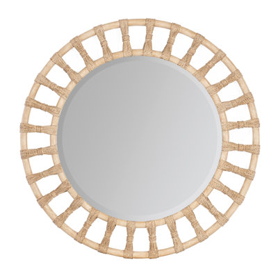 Retreat Round Beveled Mirror