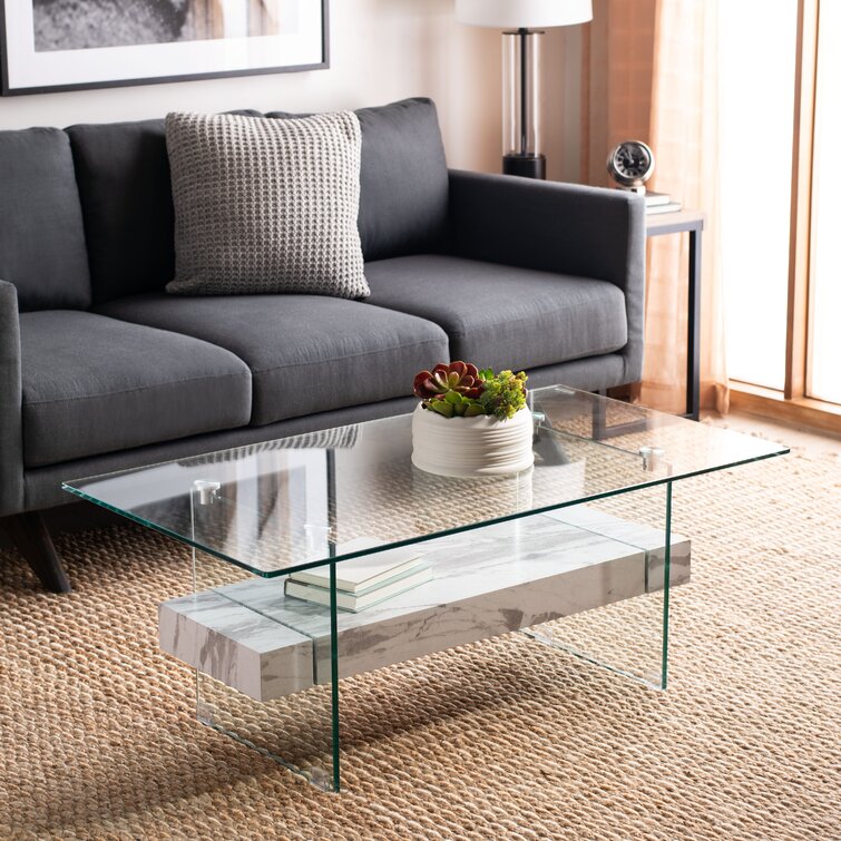 Ivy Bronx Kayley Glass Top Coffee Table & Reviews - Wayfair Canada