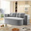 Canapé 78,7 "moderne 2 en 1 pliable avec couverture fonctionnelle et 2 coussins moelleux, canapé en velours côtelé moelleux confortable, canapé-lit convertible, canapé à siège profond pour salon, chambre à coucher-331658915