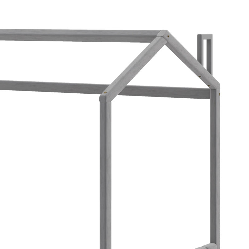Lit en bois Velvet House, Lit double