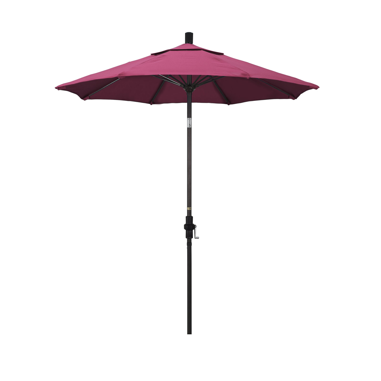 Brent 90'' Sunbrella® Outdoor Umbrella, Canvas Hot Pink Sunbrella® Canvas, Black 