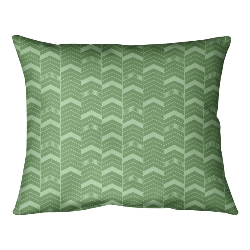 Coussin Rhonda, Duvet / Plumes, H 10 po x l 14 po, Vert