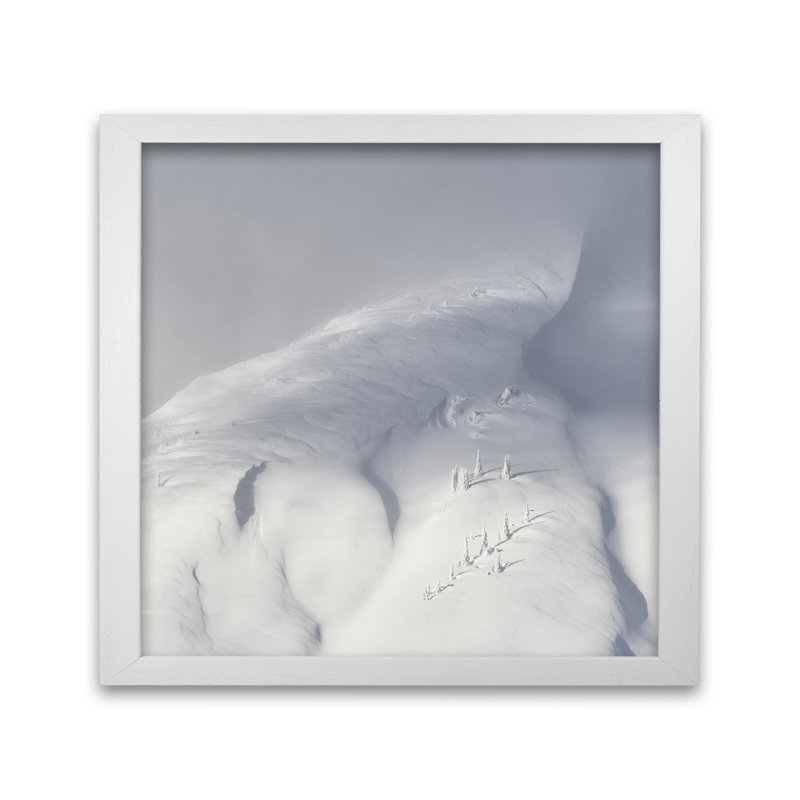 Planet Snow 2 by Nur Mut - Single Picture Frame Print, White, 60 cm H x 60 cm W