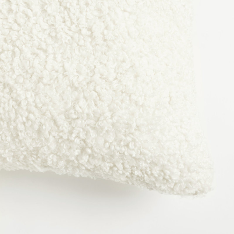 Housse de coussin décoratif lombaire Lush Decor Neo Boucle (ensemble de 2), Blanc