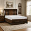 Lit plateforme traditionnel avec rangement pour pied de lit-832602349