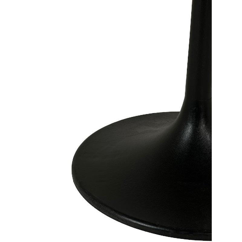 Table de salle à manger élégante à piédestal moderne 30 po avec dessus en marbre, H 30 po x L 30 po x l 30 po