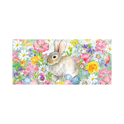 Tapis d'interrupteur de printemps Spring Bunny in the Garden Sassafras
