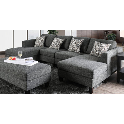 Digregorio Upholstered U-Shaped Sectional Symmetrical