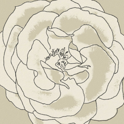 Beige en fleurs II