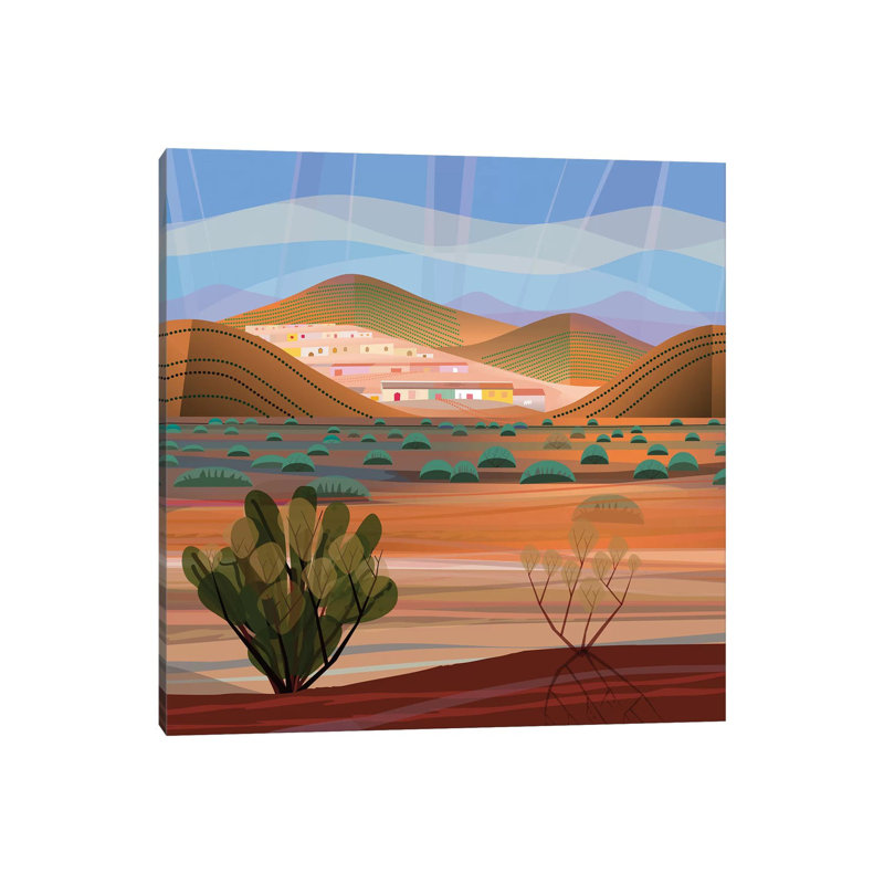 Copper Town, Square 1 Piece Wrapped Canvas Wall Art, 45.72 cm H x 45.72 cm W x 3.175 cm D