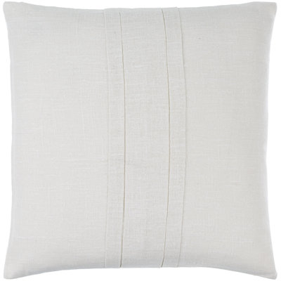 Pleated Cotton Cotton Accent Throw Pillow Cover
