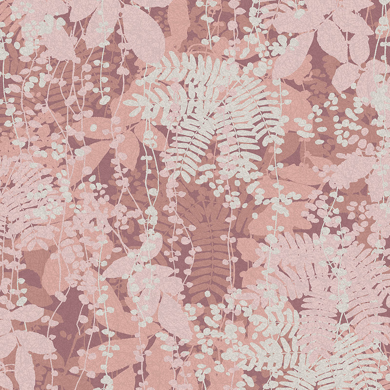 Floral Metallic Wallpaper Roll, Antique Rose