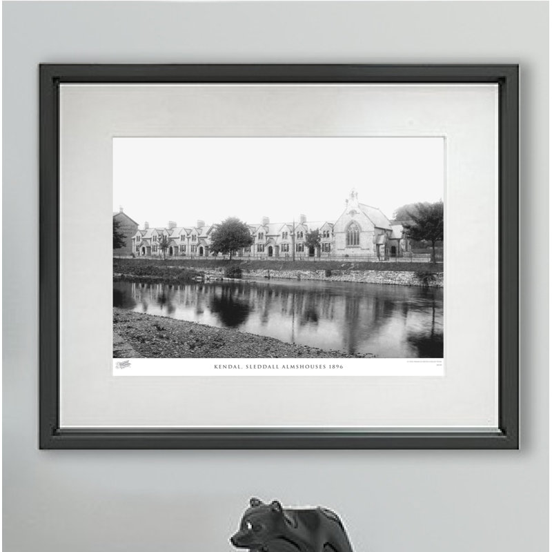 Kendal, Sleddall Almshouses 1896 by Francis Frith - Single Picture Frame Print, 45cm H x 60cm W x 2.3cm D