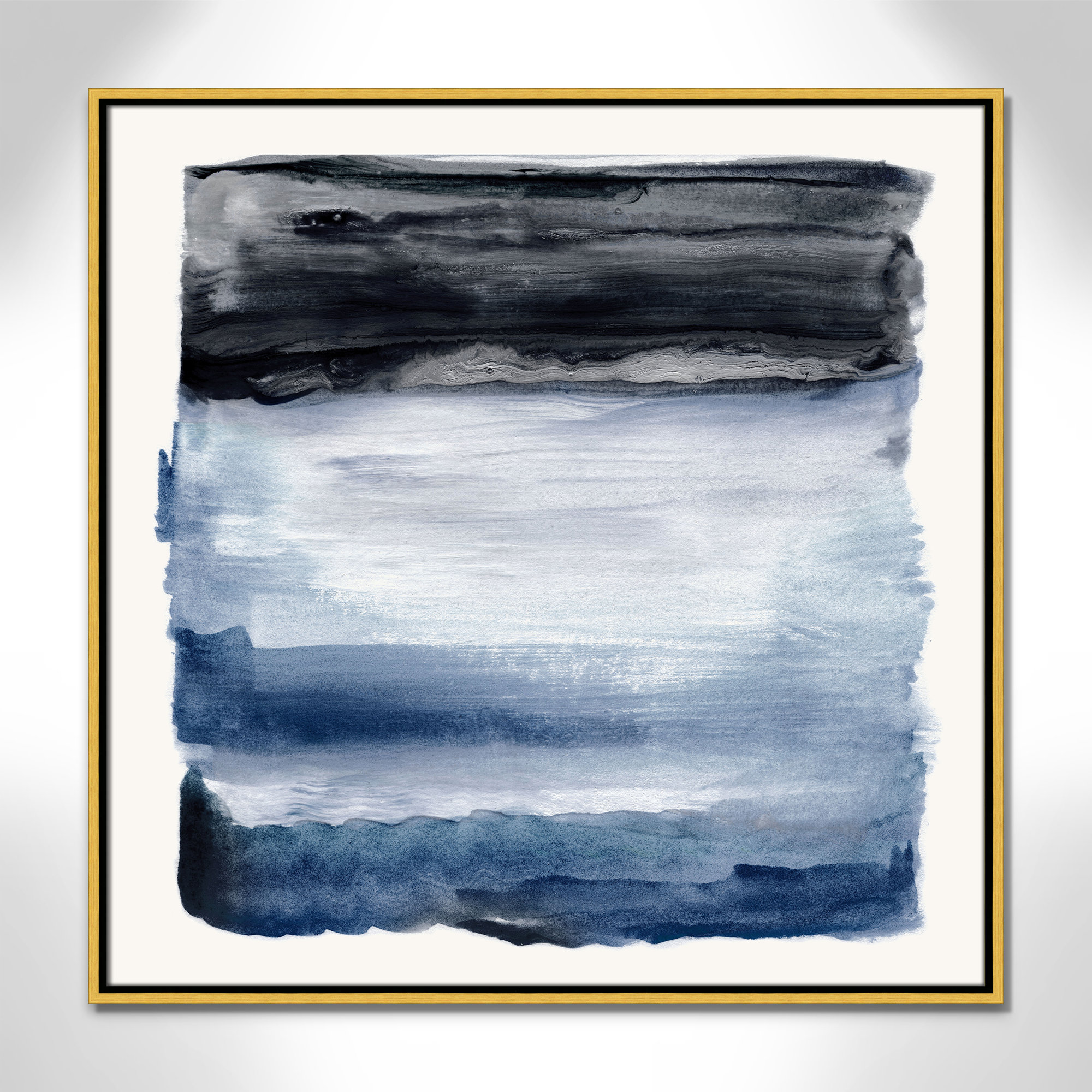 Navy Sky I Print by Nan, Gold, 31.5" H x 31.5" W