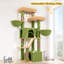 Arbre à chat 69 po pour 2-3 grands chats, tour à chat multi-niveaux avec condos, hamac et planche à gratter intégrée pour une escalade sans couture, vert-1352773954