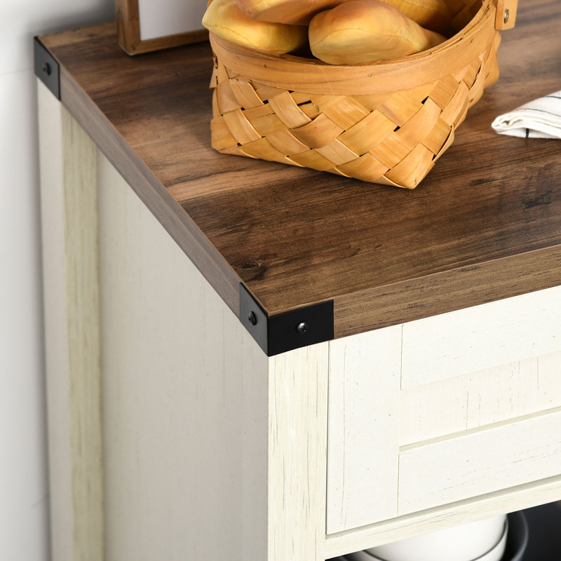 Buffet décoratif 1 porte Eryka, Chêne clair
