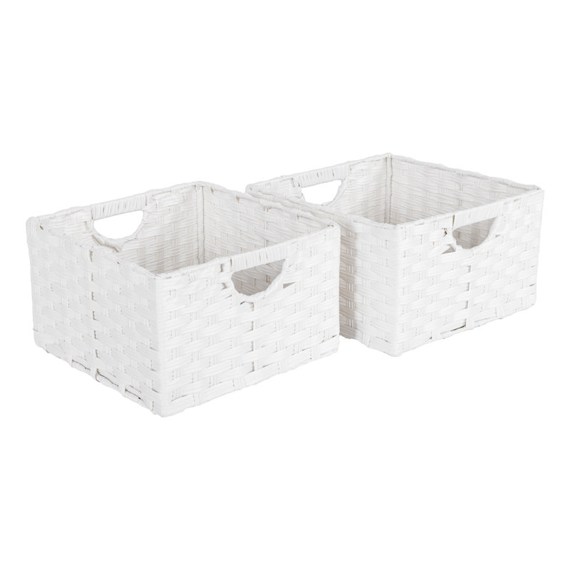 Handwoven Basket, White