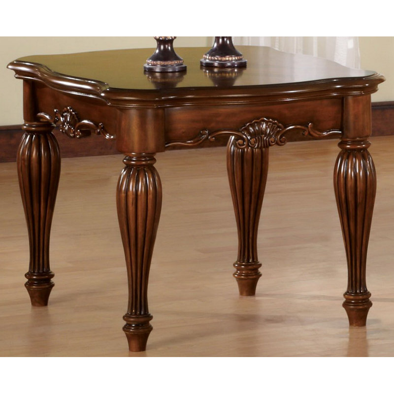Annalina Solid Wood Top End Table