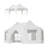 20x15 ft Party Tent, Heavy Duty Event Tent with 1 Doors and 7 Windows,White Wedding Tent, Waterproof,UV Protection Outdoor Gazebo Pavilion Shelter Tent for Party, Event,Picnic