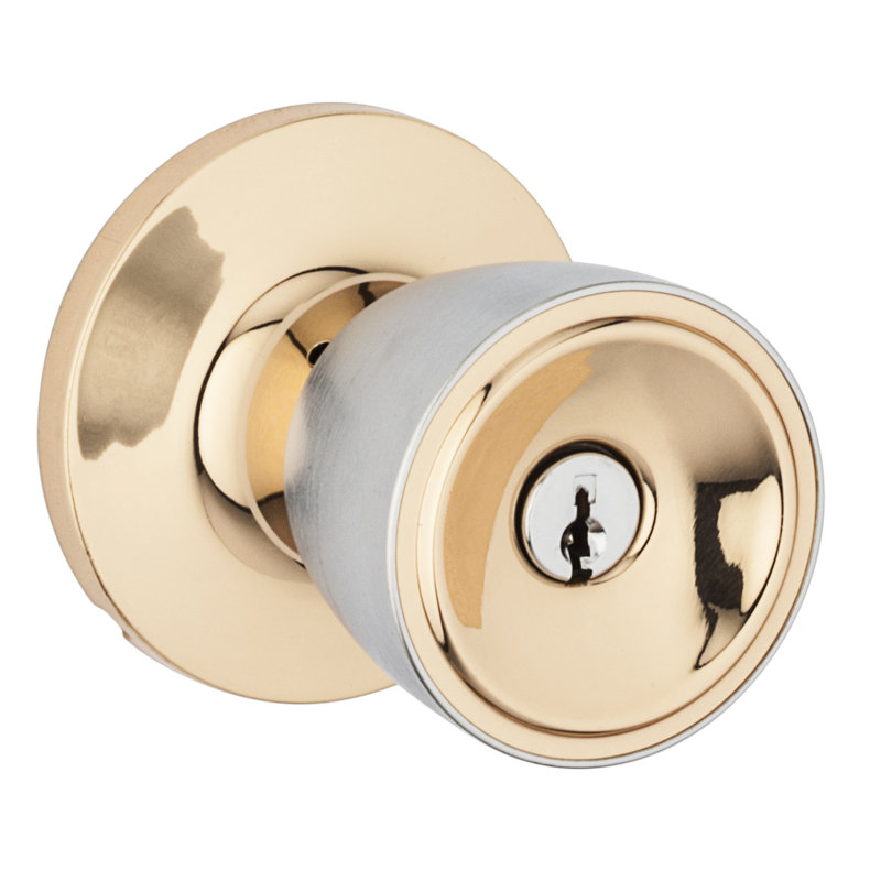 Bouton de porte à clé avec rosette rond Beverly