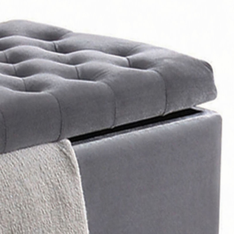 Tufted Storage Bench