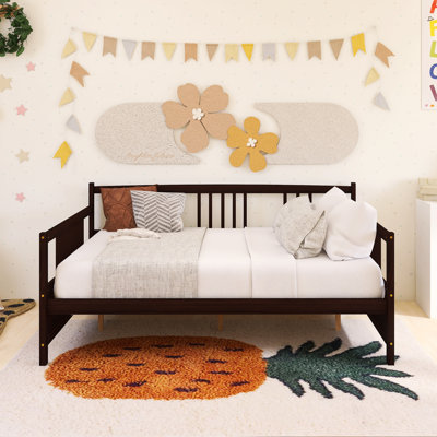 Wood Frame Full Size Daybed With Support Legs