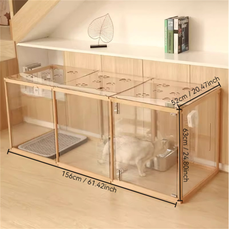 24.8'' H Panel Solid Wood Exercise Pen