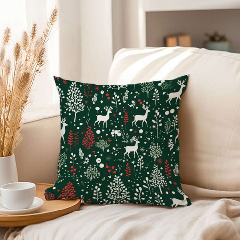 Holiday Christmas Reindeer IV Modern, 16"H x 16"W