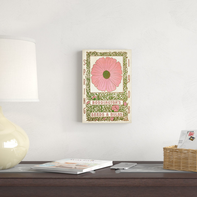 Paquets de graines antiques XV - Publicité sur toile tendue, H 12 po x l 8 po