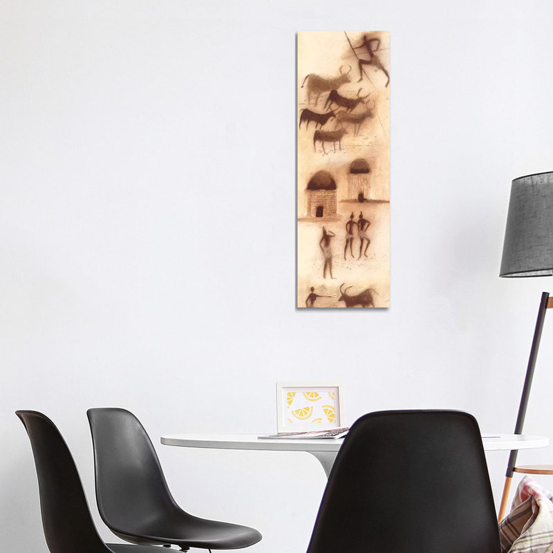 African Impression I by Jan Eelse Noordhuis - Wrapped Canvas Panoramic Painting, 121.92 cm H x 40.64 cm W x 1.91 cm D